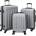 vidaXL Куфар с заключване 3 pcs Сребрист 50 x 31 x 78 см ABS пластмаса (42006237)