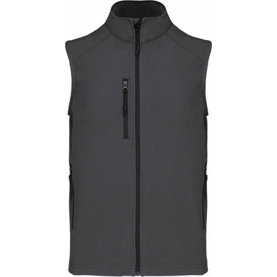 Kariban pánská softshellová vesta Bodywarm titanium šedá