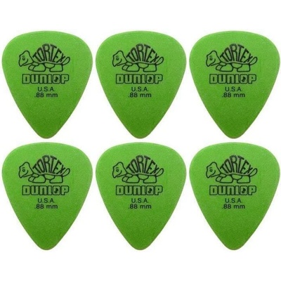 Dunlop 418R 0.88 Tortex Standard 6 Перце за китара (418R88-6PACK-SET)