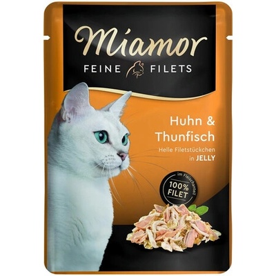 Miamor Feine Filets s kuřecím masem a tuňákem 12 x 100 g