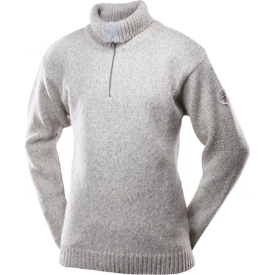 Devold Nansen Wool Zip Neck unisex svetr grey melange