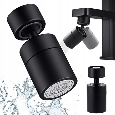 Otočný perlátor na vodovodní kohoutek - černý – Zboží Mobilmania
