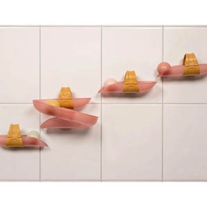 Little Dutch Играчка за баня Little Dutch - Писта с топчета за стена, Pink (2010455)