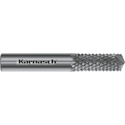 Karnasch 116004017 | Tvrdokovová rotačná fréza s uhlom vŕtania 135° pre GFK, CFK 6,0x25x6-75 mm
