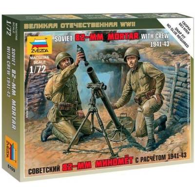 Zvezda Sovětský minomet s obsluhou 1941 43 1:72