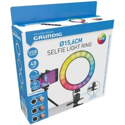 GRUNDIG Kruhové světlo RING LIGHT 48 LED RGBED-249617