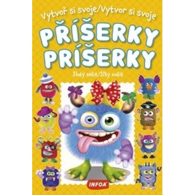 Vytvor si svoje príšerky Žltý zošit samolepky