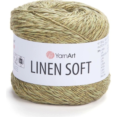YarnArt Příze Linen soft 7313 olivová