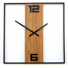 M.Clock 49x49cm kovově-dřevěné