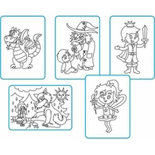 Radost v písku Maľovanie pieskom Stredná sada A5 Rozprávky