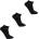 Everlast Дамски чорапи Everlast 3 Pack Trainer Socks Ladies - Black