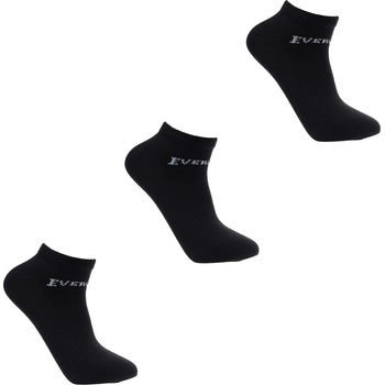 Image 1 of Everlast Дамски чорапи Everlast 3 Pack Trainer Socks Ladies - Black