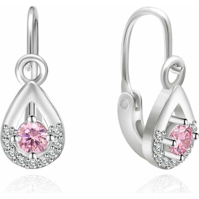 Olivie strieborné náušničky pre bábätko KAPKA 5179