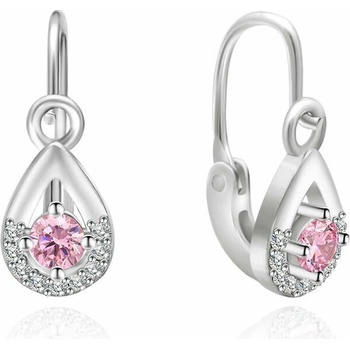 Olivie strieborné náušničky pre bábätko KAPKA 5179