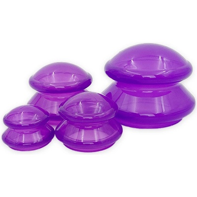 Acus Med Čínske silikónové banky 4 ks Fialová