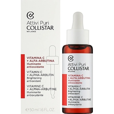 Collistar Pure Actives Vitamin C+Alpha-Arbutin Serum серум за лице с витамин с и алфа арбутин унисекс 30 мл