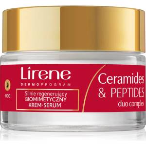 Lirene Ceramides & Peptides Duo Complex 60+ възстановяващ нощен крем с регенериращ ефект 50ml
