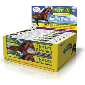 Verm-X Přírodní pelety proti střevním parazitům pro koně 0,25 kg