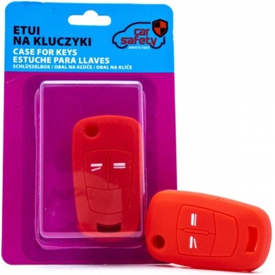 Kľúčenka Opel silikónový obal na kľúče červená