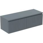 Ideal Standard Finesse - Шкафче за умивалник, 120x44x39 см, 2 чекмеджета, Ribbed Matt ashblue E3425UQ (E3425UQ)