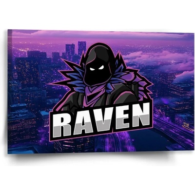 Sablio Obraz FORTNITE RAVEN Steampunk mesto - 60x40 cm