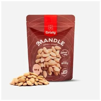 GRIZLY Mandle blanšírované 5 x 250 g