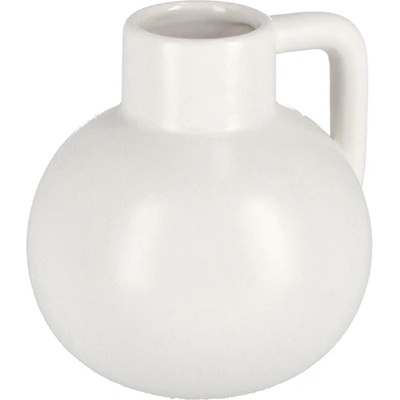 Bizzotto ПОРЦЕЛАНОВА ВАЗА С ДРЪЖКА elsy 10cm БЯЛА (0503247)