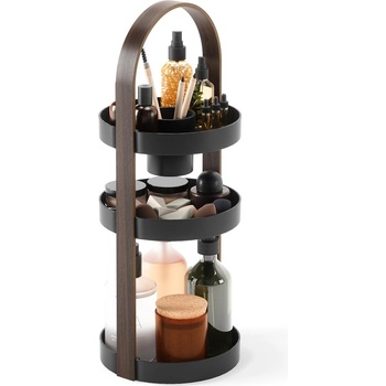 Image 1 of Umbra hk ltd (Канада) Органайзер за гримове и аксесоари umbra bellwood - цвят черен с дърво (umbra 1015098-048)