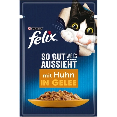 Felix Senior Chutná tak dobře jak vypadá kuřecí maso v želé 26 x 85 g