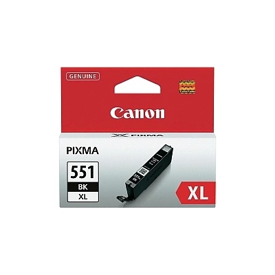 Canon CLI-551XL BK + Canon Photo Paper Variety Pack A4 & 10 x 15cm (VP-101) (6443B001AA_0775B079AA)