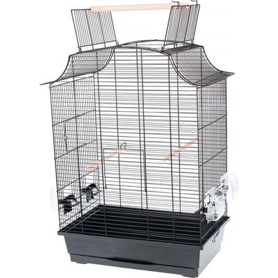 INTER-ZOO Pet Products Клетка за птици GRETA CABRIO DARK - 49, 5 x 30, 5 x 66 cm ЧЕРНА