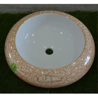 Inter Ceramic Мивка за баня ICB 010M, монтаж върху плот, порцелан, бял, 50x50x13см (010M)