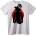 NOONEBRAND Тениска Goku Силует Аниме - M, White