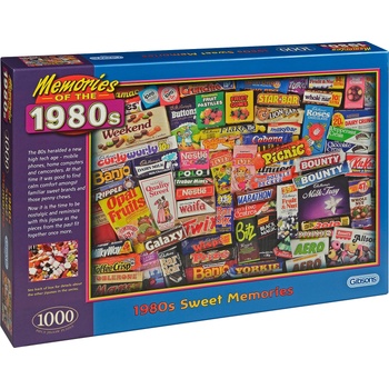 Gibsons Пъзел Gibsons от 1000 части - Сладки спомени от 80-те, Робърт Опи (G7030)