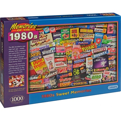 Gibsons Пъзел Gibsons от 1000 части - Сладки спомени от 80-те, Робърт Опи (G7030)