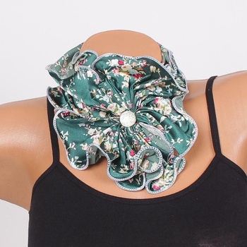 Image 1 of Фишу-цвете в тюркоазено-зелено с цветчета