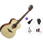 LÂG GUITARS Tramontane 88 T88A Premium SET Natural Джъмбо китара
