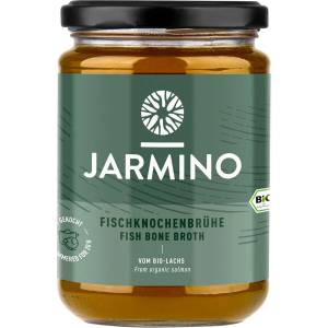 Jarmino Рибен костен бульон, БИО - С подправки, зеленчуци и каменна сол, 350 ml (450317 (Jar-42-H) JAR)