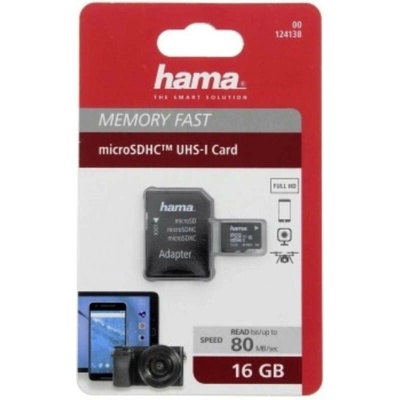 Hama microSDHC Class 10 16 GB 124138-H