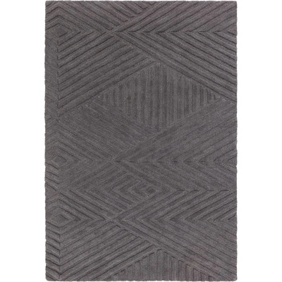 Asiatic Carpets Антрацитен вълнен килим 160x230 cm Hague - Asiatic Carpets (HAGU160230CHAR)