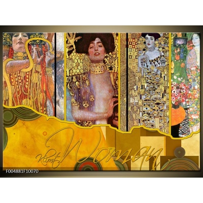 Obraz ženy abstrakce styl Gustav Klimt