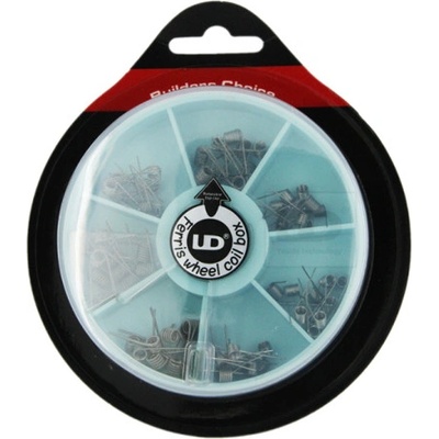 UD YOUDE Technology sada cievok Ferris Wheel Coil Box Kanthal A1 7x 10ks box cievok
