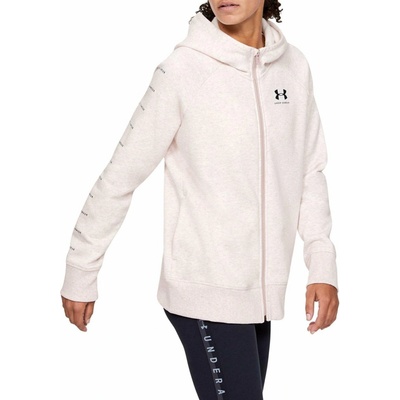 Under Armour Rival Fleece Sportstyle LC Sleeve Graphi ružová Dash Pink