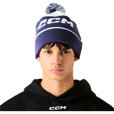CCM Team Pom Knit Polar Fleece Navy