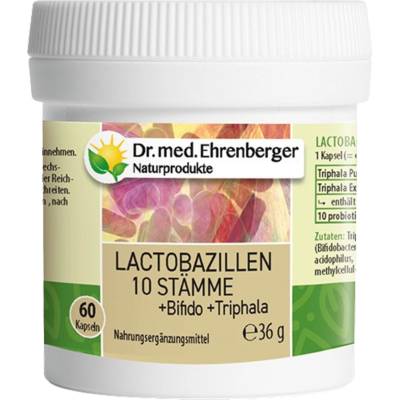 Dr. Ehrenberger Naturprodukte 10 щама Lactobacillus - 60 капсули