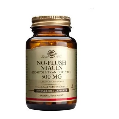 Solgar Хранителна добавка Витамин Б 3 / Ниацин / , Solgar No-Flush Niacin 500mg veg. caps 50s