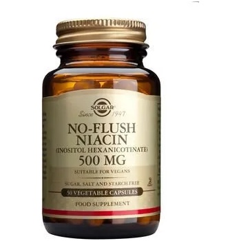 Solgar Хранителна добавка Витамин Б 3 / Ниацин / , Solgar No-Flush Niacin 500mg veg. caps 50s