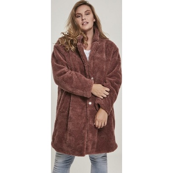 Urban Classics Ladies Sherpa coat darkrose