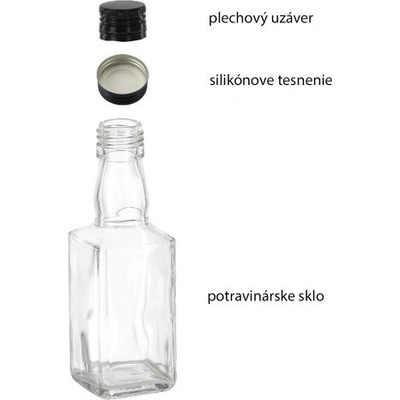HOME Sklenená fľaša WHISKEY 500ml