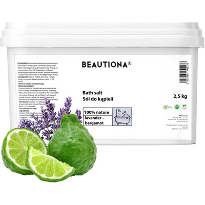 Beautiona kúpeľová soľ levanduľa-bergamot 2,5 kg